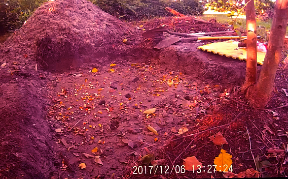 Dig Down 6-7in 40 X 40 square